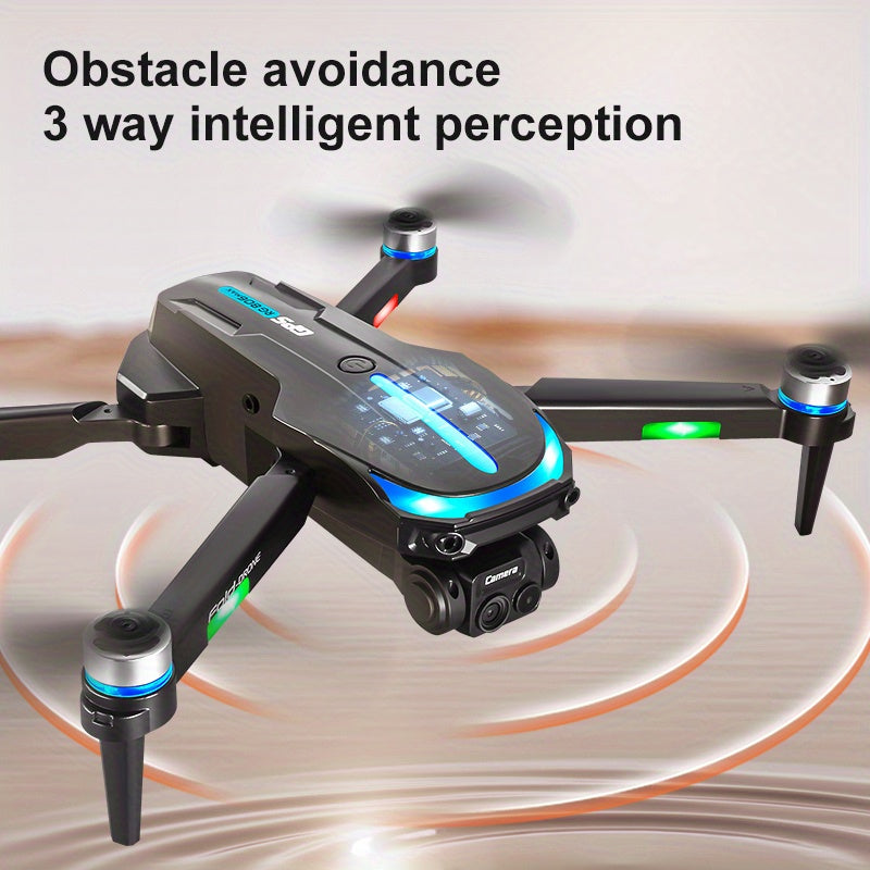 New Foldable Drone With GPS, 8K HD Camera, 5.6-inch Large Screen Remote Controller, 5G Wi-Fi FPV Transmission, Professional Aerial Quadcopter Drone With 3 Batteries, GPS Return To Home, Brushless Motors, Optical Flow Position