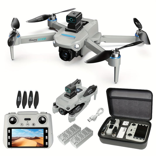 S159 Enhanced GPS Collapsible Drone Featuring 45 Minutes of Flight Time with Two Batteries, Ultra High Definition Dual Cameras, 5.9-Inch LCD Controller, Brushless Motor, Four-Axis Obstacle Avoidance, And Optical Flow Position