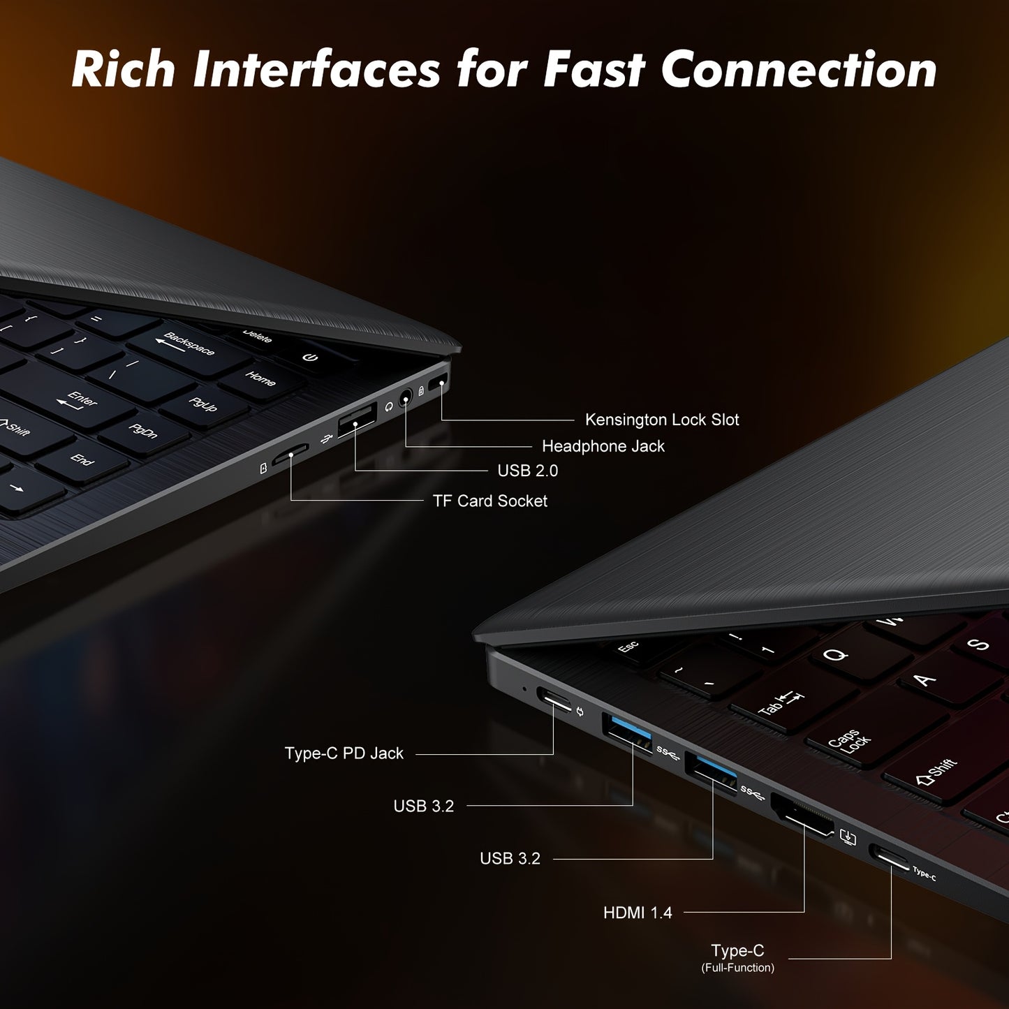 Fangzheng 14 Inch Ultra-thin Lightweight Laptop | Equipped with Pentium 6500Y Processor, 16GB RAM SO-DIMM*2, 256GB SSD, Supports Dual Screen 4K, Stereo Four Speakers, TYPE-C Charging with PD Fast Charging, Rich USB Interfaces