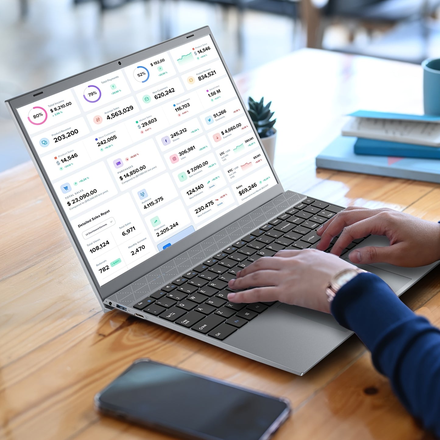 15.6inch Laptop 2024, Business Office Computer, Pentium J3710 Processor, 4-core 4-thread, 8GB RAM, 256GB ROM, Cheap Laptop PC Suitable For Students And Office, Lightweight And Convenient Christmas Gift For Family And Friends