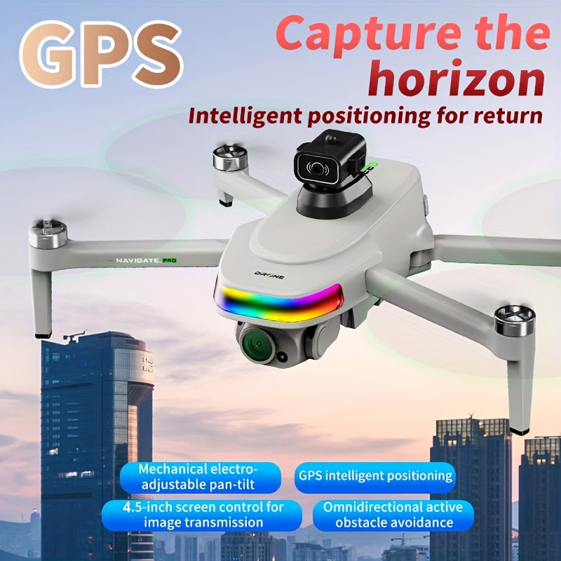 SEREE 8K HD Camera, 4.5-inch Large Screen Remote Controller, 5G Optical Flow Folding Drone with WiFi Transmission Professional Aerial Camera Quadcopter. Features Optical Flow Positioning And Obstacle Avoidance, One-touch Take