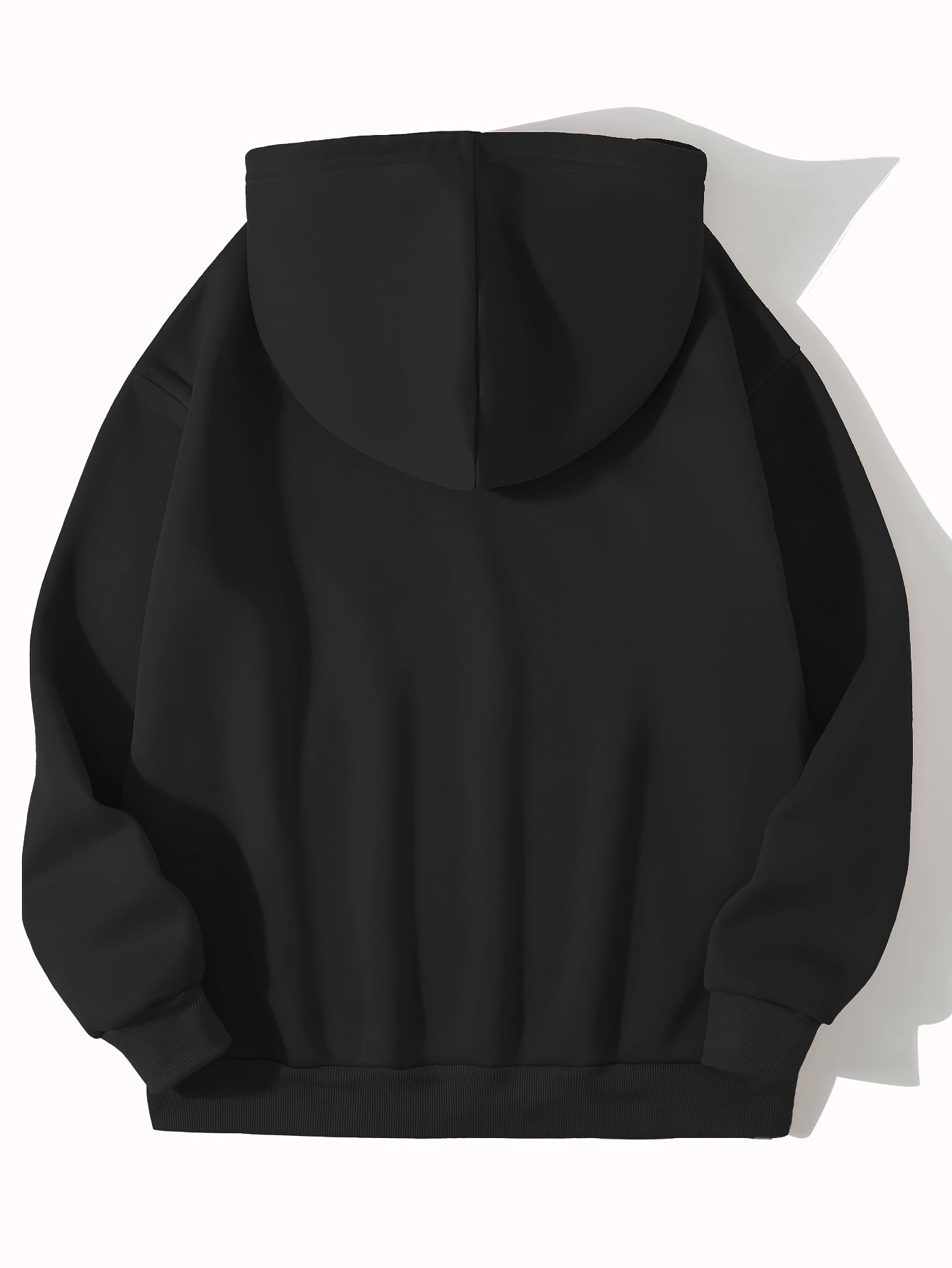 Women'S Casual Hooded Sweatshirt With Pattern, Long Sleeve Pullover With Kangaroo Pocket, Black, Fall/ Winter Fashion, Casual Wear Hoodie | Hooded Sweatshirt | Sweater Hoodie