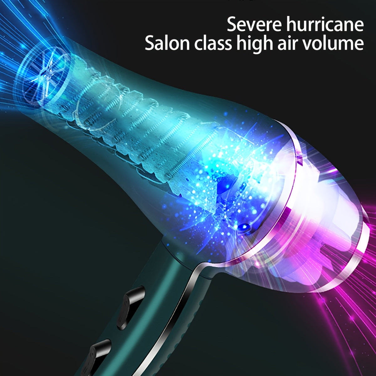 Morfone Hair Dryer Set, 12pcs Black And Golden Hair Care Tools, Multi-Speed Adjustable Blow Drying Hair Styling And Curling Comb, for Home Salon Dorm Room, Ideal Halloween Gifts