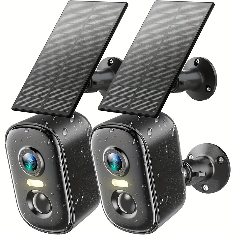 Halloween Special Offer! Wesecuu Solar Camera Security Cameras Wireless Outdoor Indoor for Home Security Camera, Supports 5G&2, 4Ghz Wifi, Smart Phone App Surveillance Camera System Outside, Pet Camera Cat Dog with Audio And