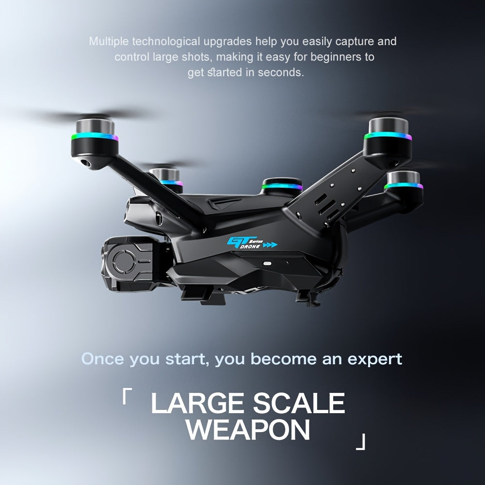 4K Camera GPS Drone with Dual WIFI, Wireless RC Long Range Quadcopter, Optical Streaming Transmission, Folding Design, Brushless Motor, Gesture Photo Taking