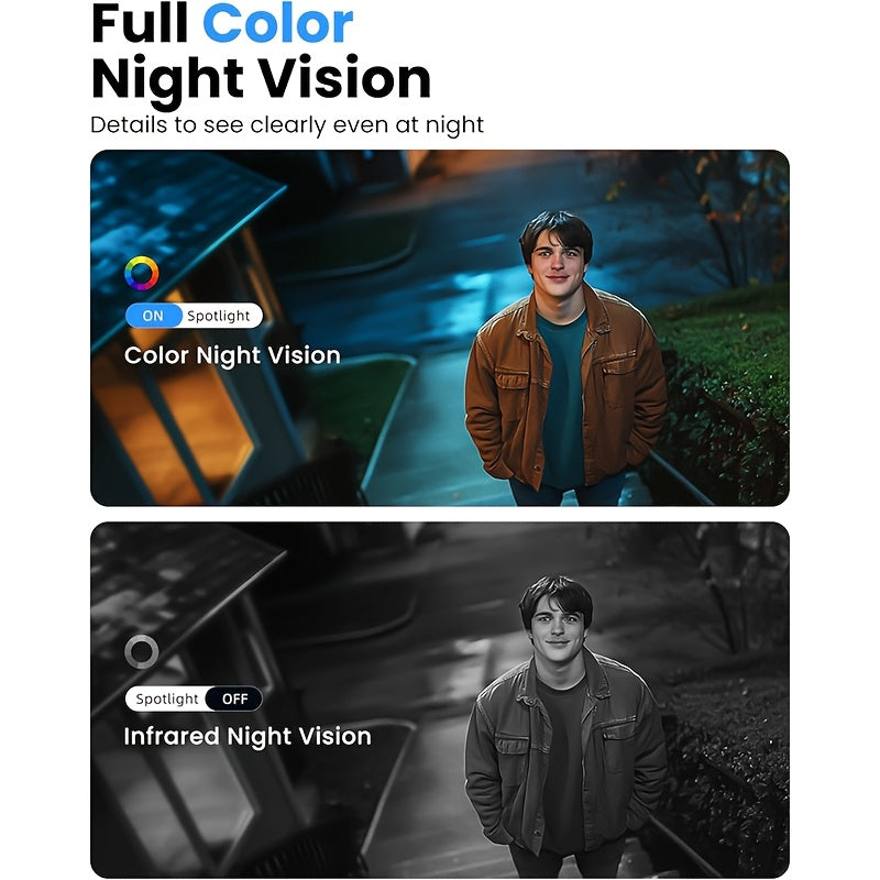 Halloween Special Offer! Wesecuu Solar Camera Security Cameras Wireless Outdoor Indoor for Home Security Camera, Supports 5G&2, 4Ghz Wifi, Smart Phone App Surveillance Camera System Outside, Pet Camera Cat Dog with Audio And