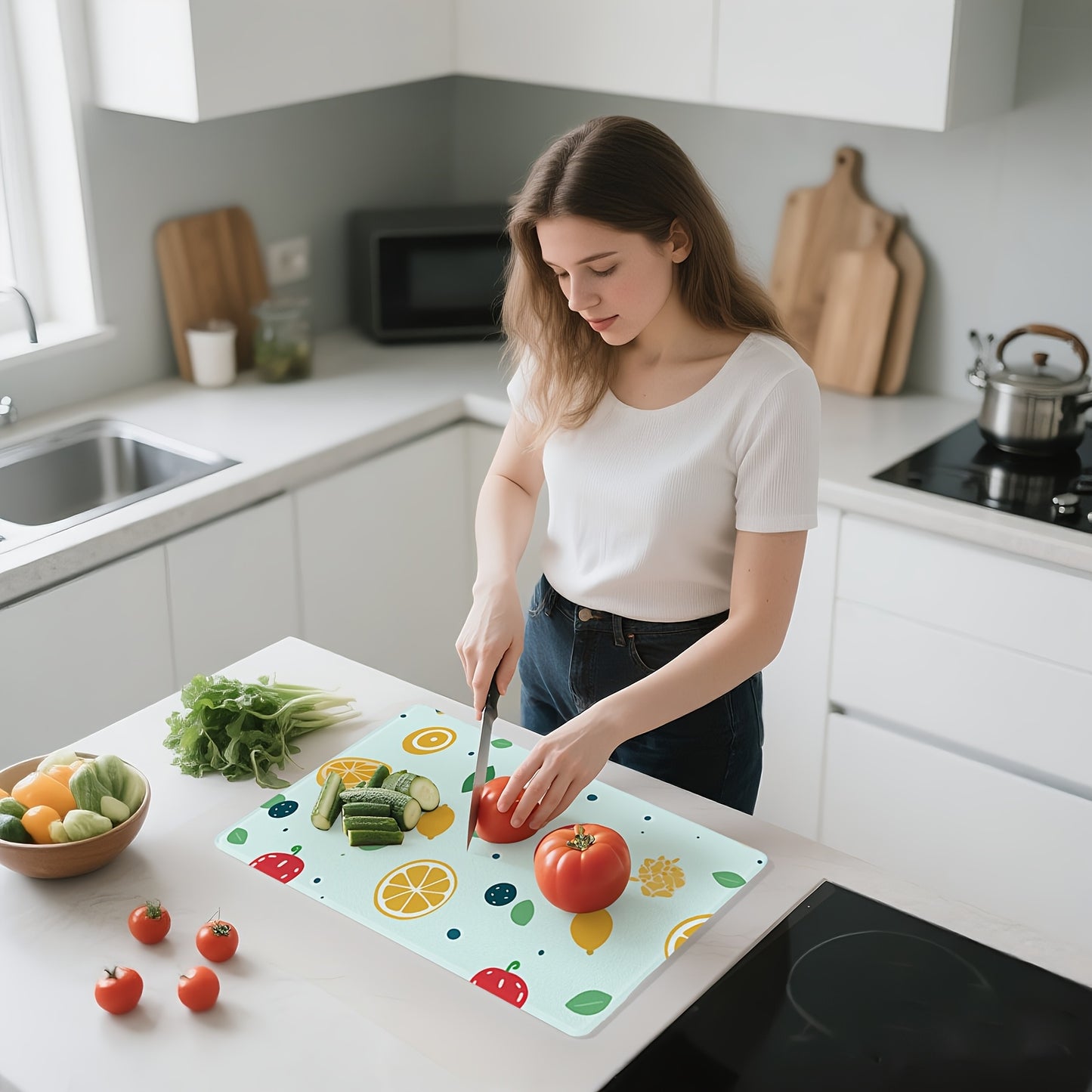 Blanks for Sublimation Cutting Boards, Measuring 11.2"X15", Made of Textured Tempered Glass, Ideal for Kitchen Use, Featuring a Non-Slip And Heat-Resistant Surface for Home Decor.